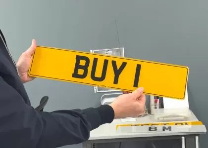 Finished Number Plate