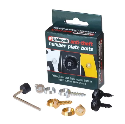 Anti-theft number plate fixing kit