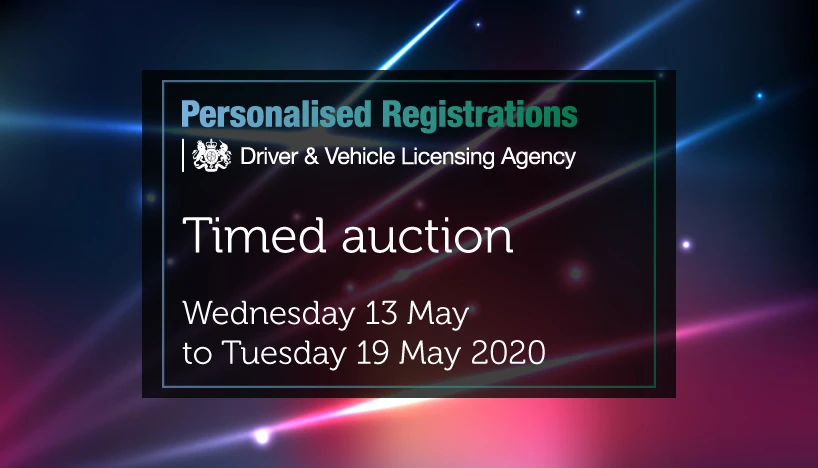 DVLA Number Plates - Timed Auction May 2020