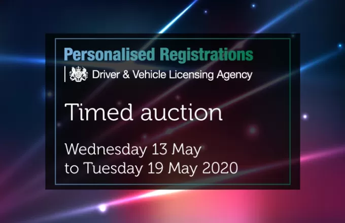 DVLA Number Plates - Timed Auction May 2020