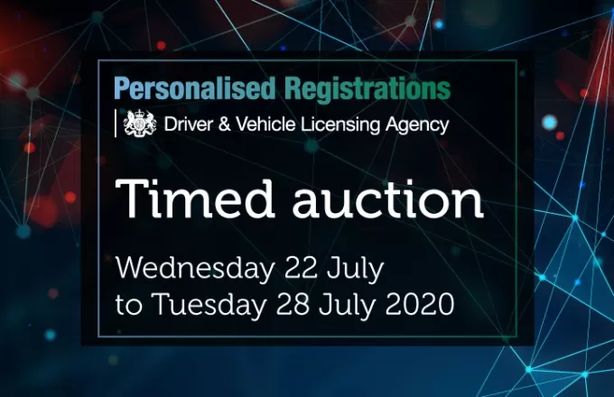 DVLA Auction Timed Sale 22-28 July 2020