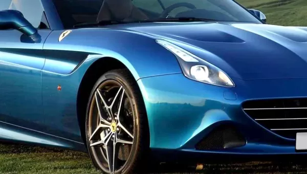 Ferrari with a prefix style number plate