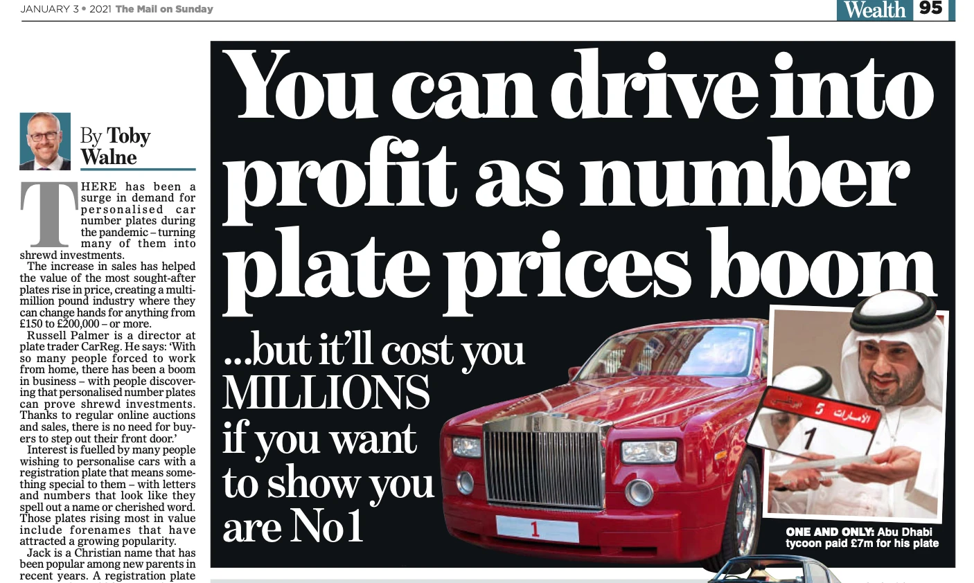 The Boom In Number Plate Sales