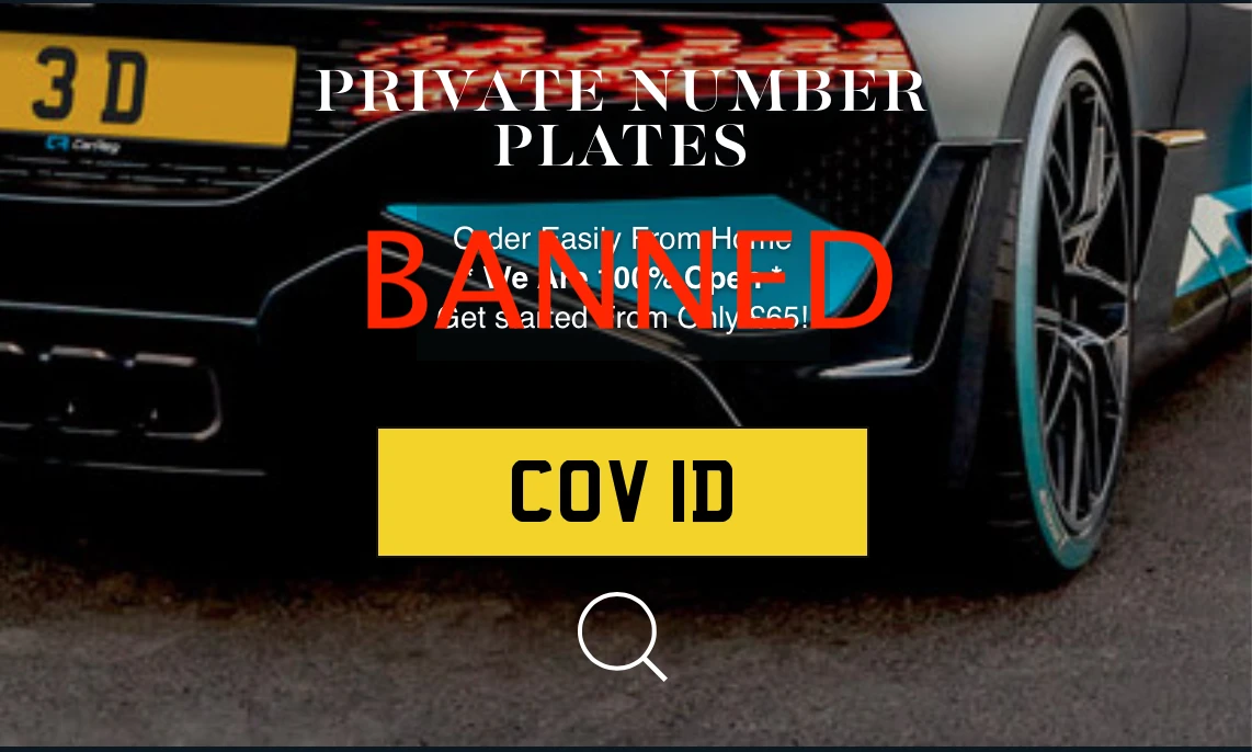 New DVLA Number Plates Banned