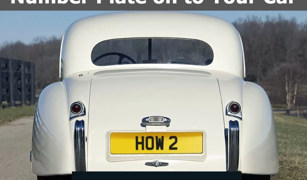 how to put my original number plate back on my car