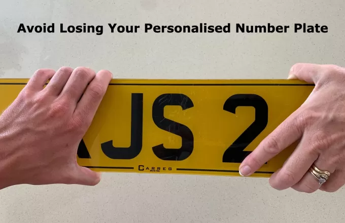 Avoid Losing Your Personalised Number Plate